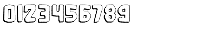 Microlith Cutout Shadow Font OTHER CHARS