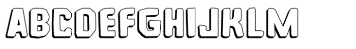 Microlith Cutout Shadow Font UPPERCASE