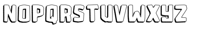 Microlith Cutout Shadow Font UPPERCASE