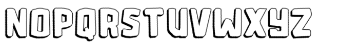 Microlith Cutout Shadow Font LOWERCASE