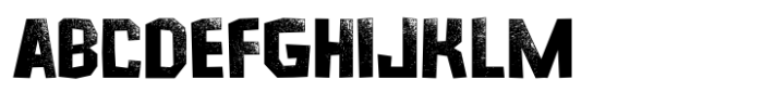 Microlith Letterpress Font UPPERCASE