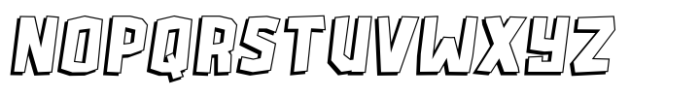 Microlith Shadow Italic Font UPPERCASE