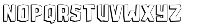 Microlith Shadow Font UPPERCASE