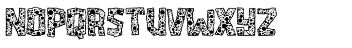 Microlith Spotty Rough Font UPPERCASE