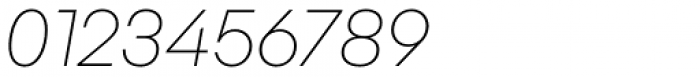 Mid Century Sans XLight Italic Font OTHER CHARS