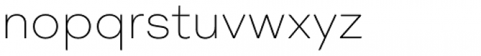 Mid Century Sans XLight Font LOWERCASE