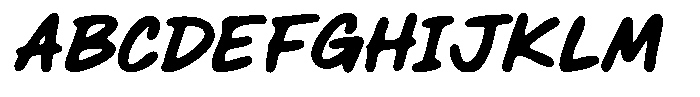 Midable Blur Font UPPERCASE