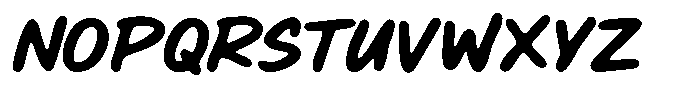 Midable Blur Font UPPERCASE
