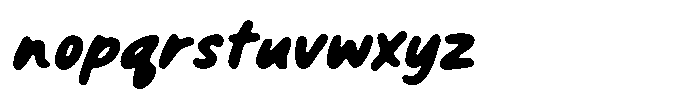 Midable Blur Font LOWERCASE