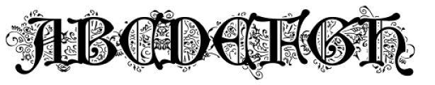 Middle Ages Deco Font UPPERCASE