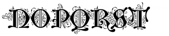 Middle Ages Deco Font UPPERCASE