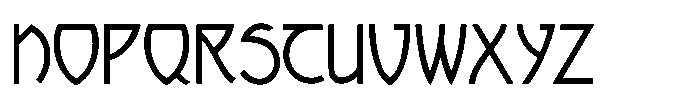 Mideastern Nouveau JNL Regular Font UPPERCASE
