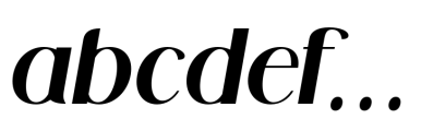 Midland Luxury BlackItalic Font LOWERCASE