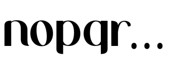 Midland Luxury Black Font LOWERCASE