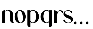 Midland Luxury Extra Bold Font LOWERCASE