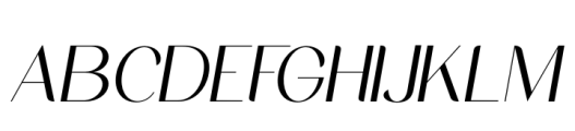 Midland Luxury  Italic Font UPPERCASE