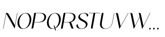 Midland Luxury  Italic Font UPPERCASE