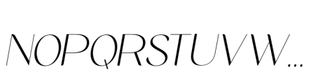 Midland Luxury  Light Italic Font UPPERCASE