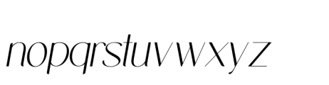Midland Luxury  Light Italic Font LOWERCASE