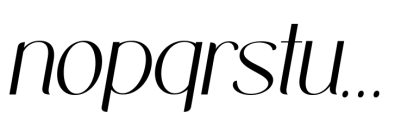 Midland Luxury LightItalic Font LOWERCASE