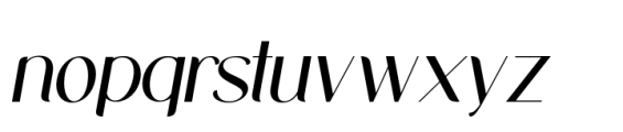 Midland Luxury Medium Italic Font LOWERCASE