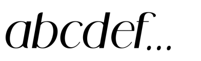 Midland Luxury MediumItalic Font LOWERCASE