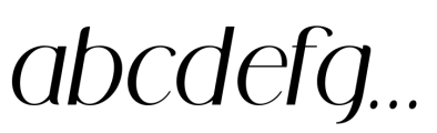 Midland Luxury RegularItalic Font LOWERCASE