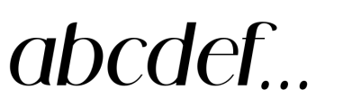 Midland Luxury Semi BoldItalic Font LOWERCASE