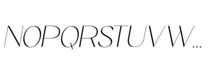 Midland Luxury Thin Italic Font UPPERCASE