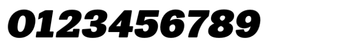 Midles Slab Black Expanded Oblique Font OTHER CHARS