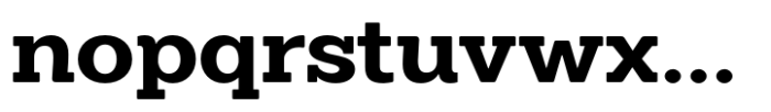 Midles Slab Bold Expanded Font LOWERCASE
