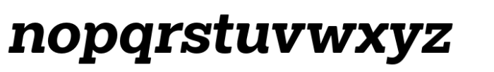 Midles Slab Bold Oblique Font LOWERCASE