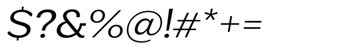 Midles Slab Expanded Oblique Font OTHER CHARS