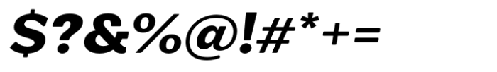 Midles Slab Extra Bold Expanded Oblique Font OTHER CHARS
