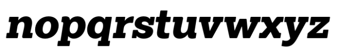 Midles Slab Extra Bold Oblique Font LOWERCASE
