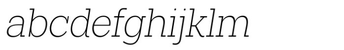 Midles Slab Extra Light Condensed Oblique FONT