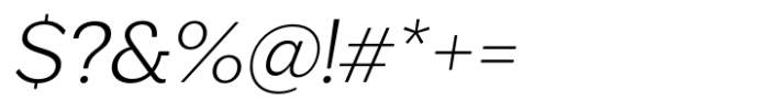 Midles Slab Light Oblique Font OTHER CHARS