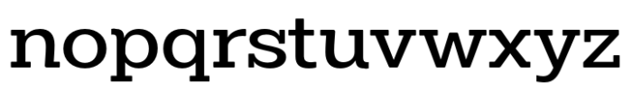 Midles Slab Medium Expanded Font LOWERCASE