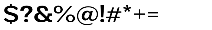 Midles Slab Semi Bold Expanded Font OTHER CHARS