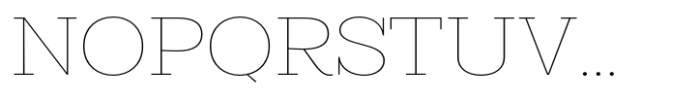 Midles Slab Thin Expanded Font UPPERCASE