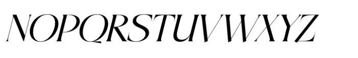 Midlife Cricise Italic Font LOWERCASE