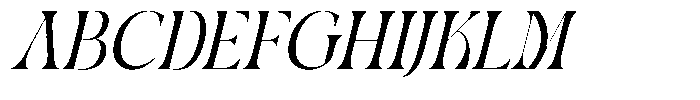 Midnight Company Italic Font UPPERCASE