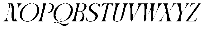 Midnight Company Italic Font UPPERCASE