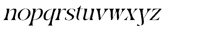 Midnight Company Italic Font LOWERCASE