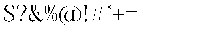 Midnight Company Regular Font OTHER CHARS