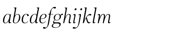 Midnight Edition Thin Italic Font LOWERCASE