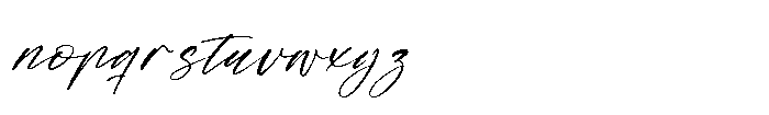 Midnight Horizon Regular Font LOWERCASE