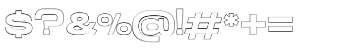Midnight Motion Bold Outline Outline Font OTHER CHARS