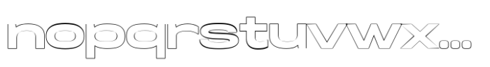 Midnight Motion Bold Outline Outline Font LOWERCASE
