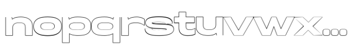 Midnight Motion Extra Bold Outline Font LOWERCASE